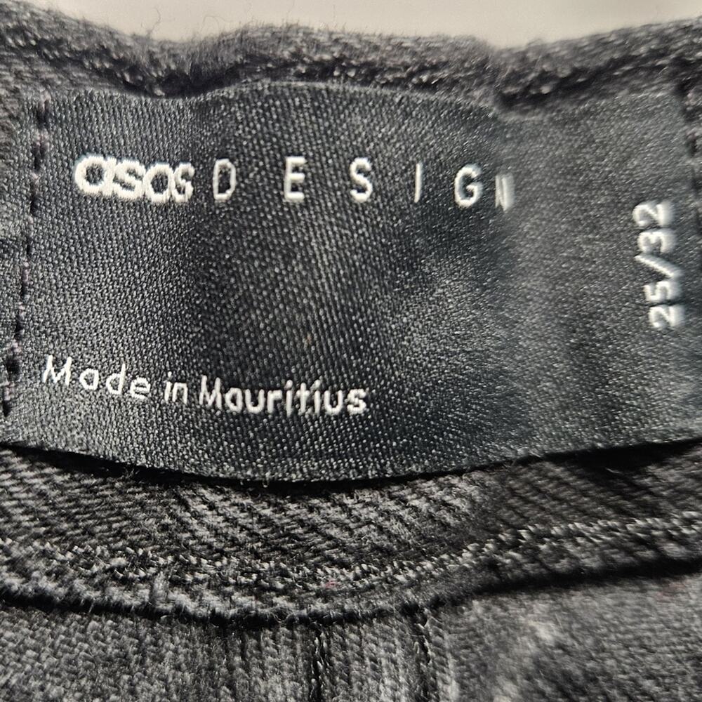 ASOS Men's Dark Gray Straight Jeans - Picture 2 of 4